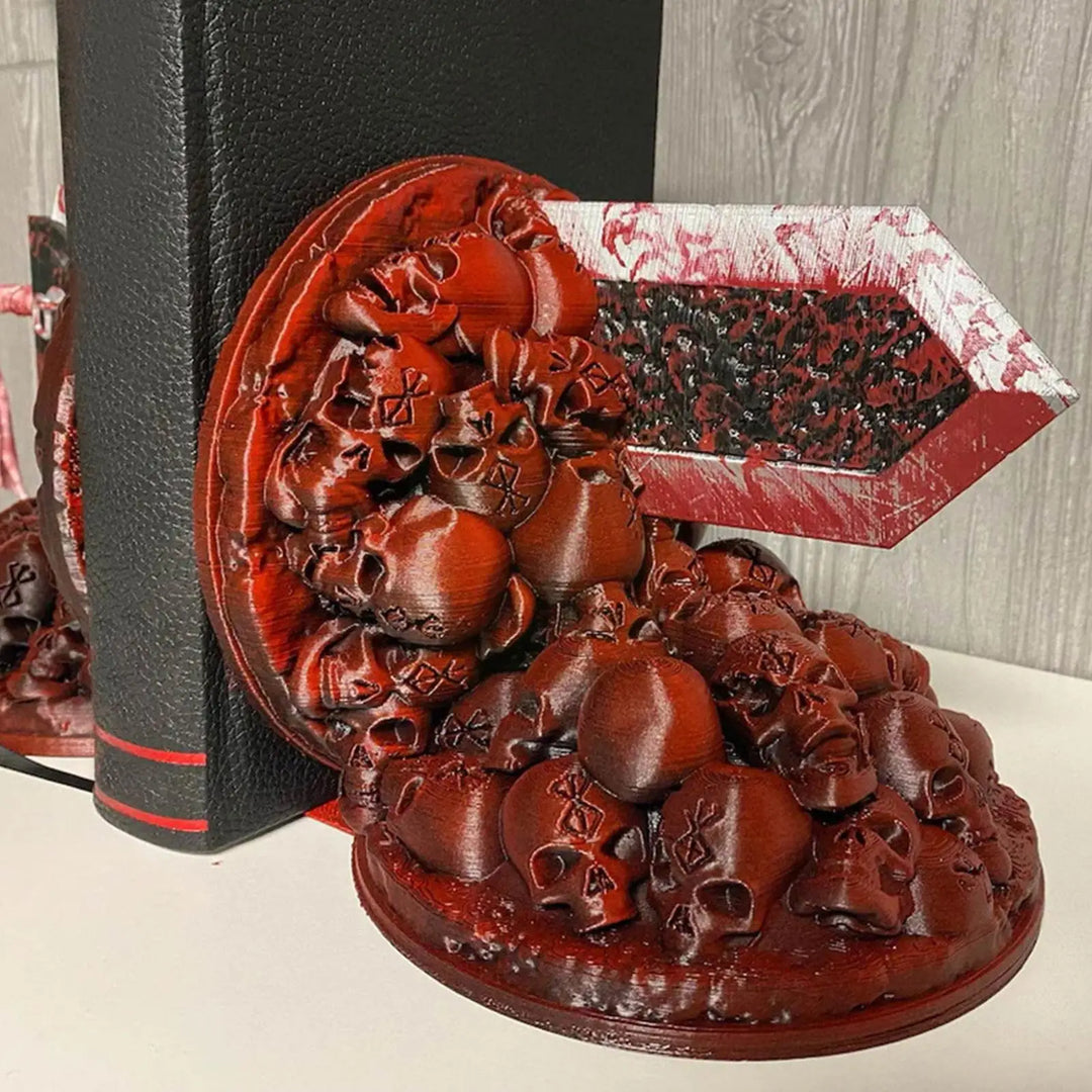 Lisslune | Berserk Bookends Furious Bookends Dragon Hunter Resin Craft Study Art Decorative Ornament Home Desk Bookshelf T4z7
