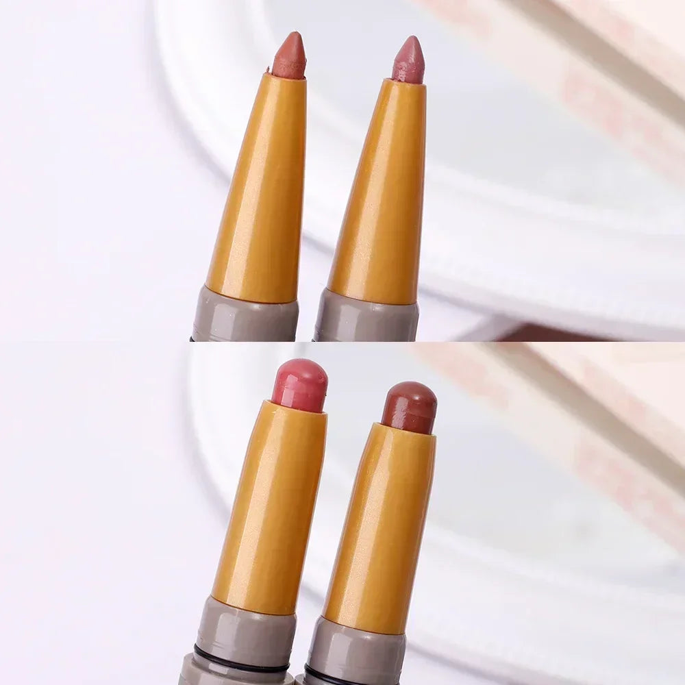 Rynx | Waterproof Lipstick Pencil Matte Nude Soft Solid Lipstick Pencil Long-lasting Professional Women's Lip Contour Korean Makeup