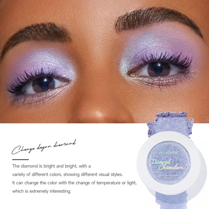 Rynx |1PC Chameleon Eyeshadow Chameleon Pigment Rainbow Eyeshadow Powder Light Change Holographic Eyeshadow Pigment Glitter Eye Makeup