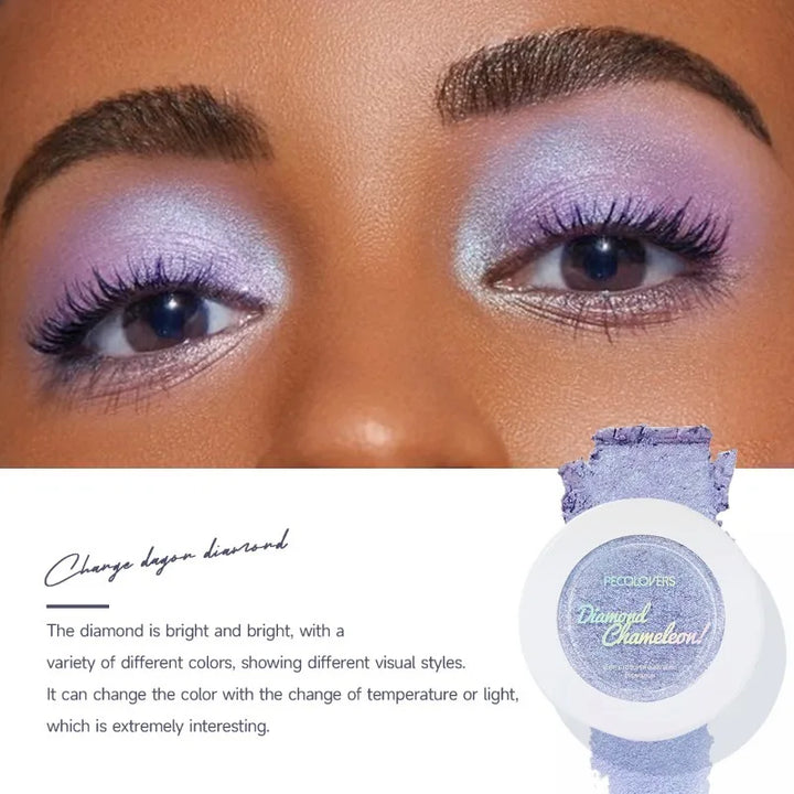 Rynx |1PC Chameleon Eyeshadow Chameleon Pigment Rainbow Eyeshadow Powder Light Change Holographic Eyeshadow Pigment Glitter Eye Makeup