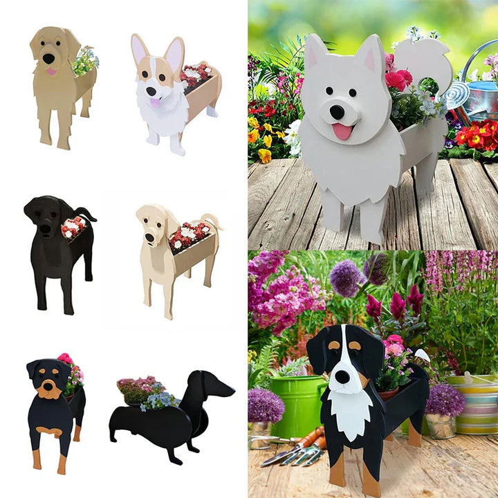 Lisslune | Flower Pot - Pawsome - Dog Plant Container - Various Breeds