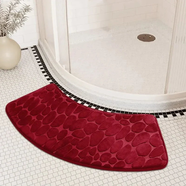 Lisslune | Curved Non-Slip Bathroom Mat with Ergonomic Design