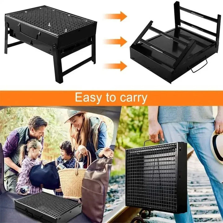 Lisslune | CampFlare Charcoal Grill – Compact & robust for grilling on the go