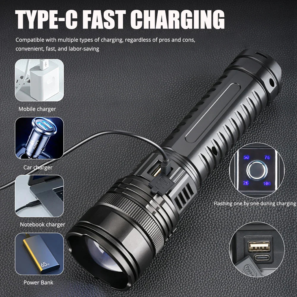Lisslune | Rechargeable 10000 Lumen LED Torch 1+1 FREE – Striker