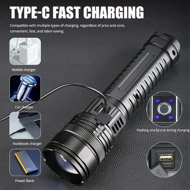 Lisslune | Rechargeable 10000 Lumen LED Torch 1+1 FREE – Striker