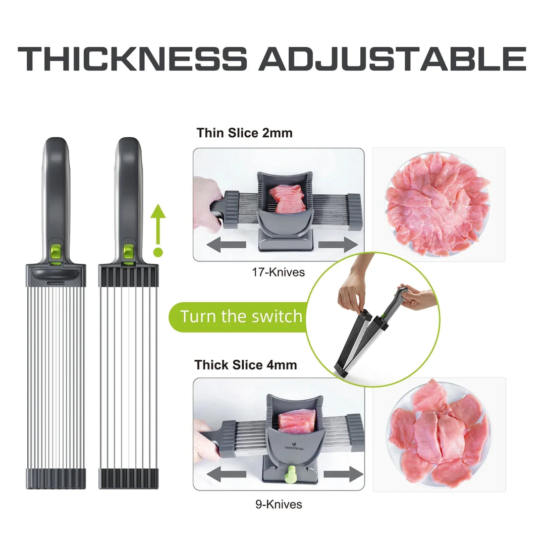 Lisslune | Multifunctional Stainless Steel Manual Meat Cutter Tool