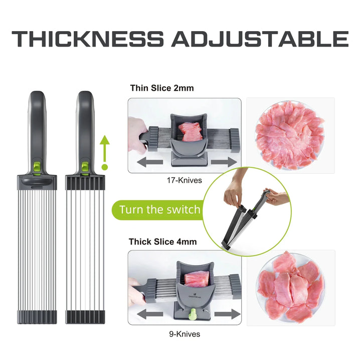 Lisslune | Multifunctional Stainless Steel Manual Meat Cutter Tool