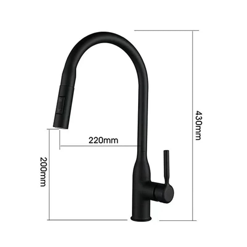 Lisslune | Stainless Steel Kitchen Faucet with Pull-Out Sprayer