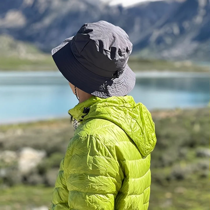 Rynx | 1pc waterproof outdoor hat, foldable sun protection, quick-drying casual fishing hat for fishing, climbing, mountaineering