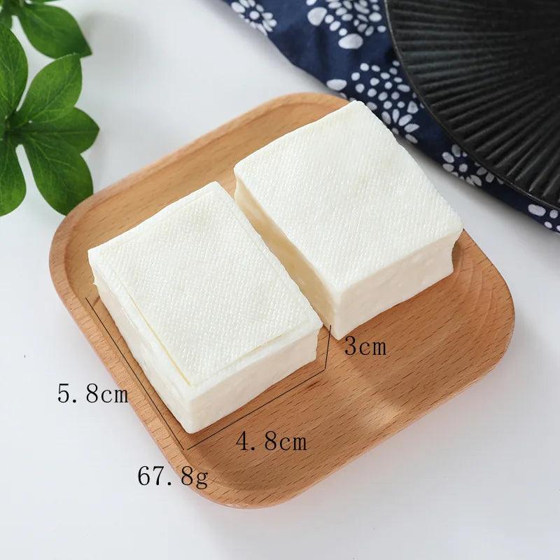 Lisslune | Creative Dried Tofu Kitchen Model Set - 10 Pieces Cute Accessories for Gifts and Student Decor