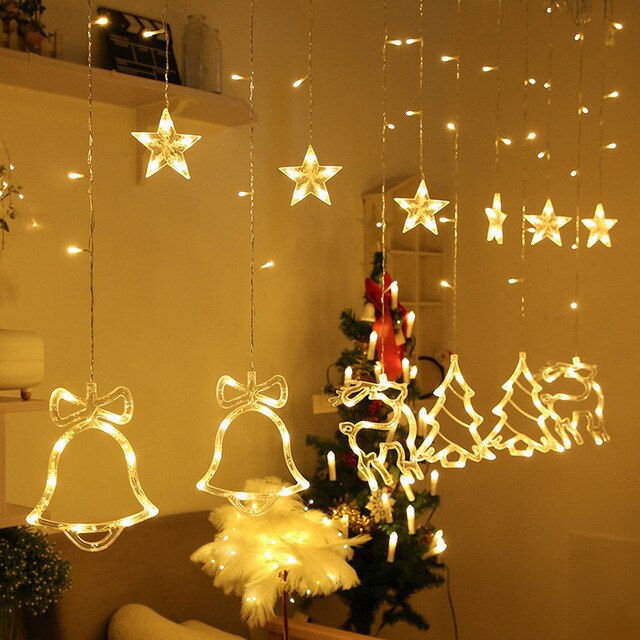 Lisslune | Solar Moon Star Lamp LED String Lights Decoration