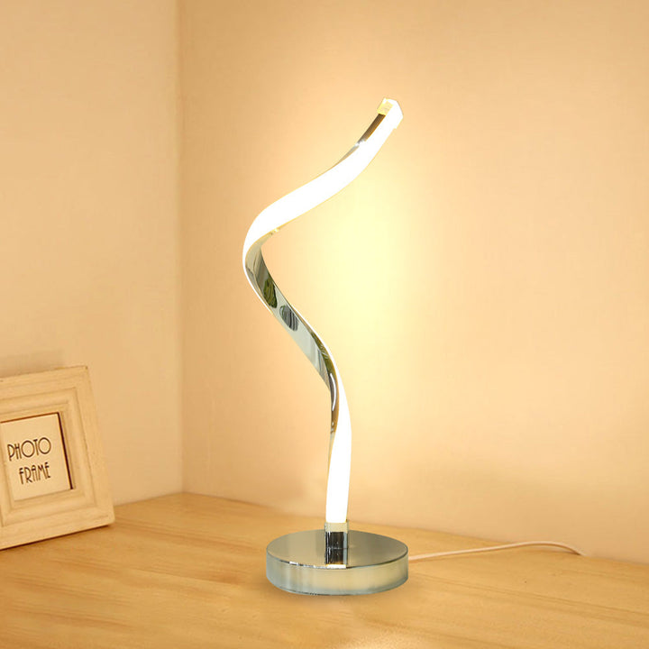 Lisslune | SpiralGlow – LED Desk Lamp with Spiral Design for Bedroom