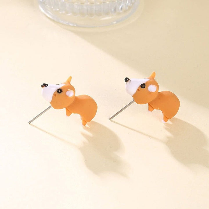 Lisslune | Cute Biting Animal Earrings (1 Pair)