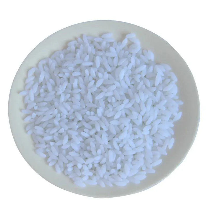 Lisslune | Realistic PVC Artificial White Rice for Event Styling and Crafts - 5-Bags Set