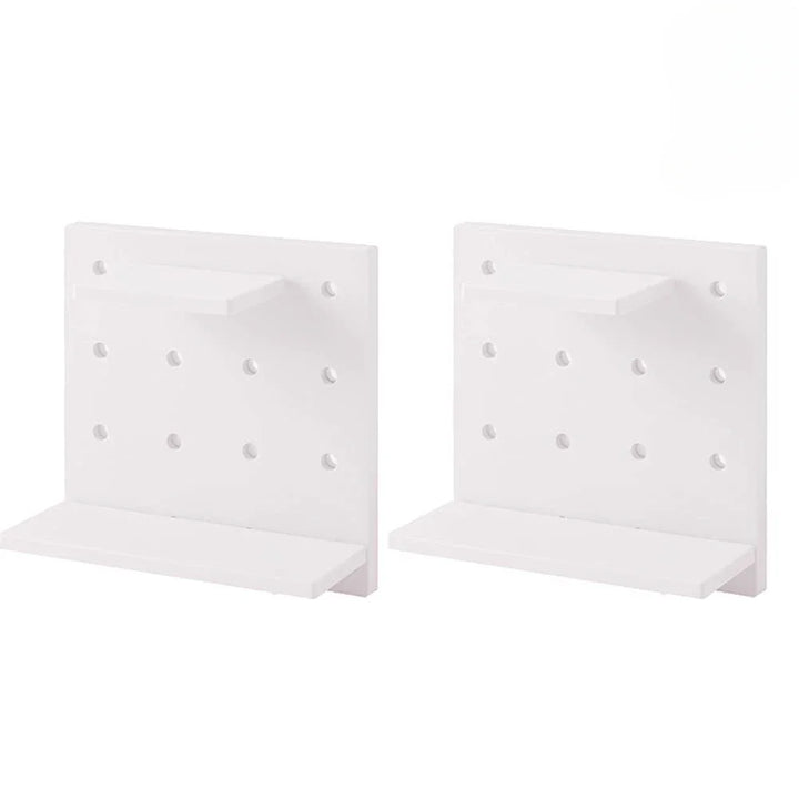 Rynx | 4Pack Sweet Pegboards Wall Shelf Holder Hooks Plastic Wall Organizer Decorations Display Shelf Wall Mounted Hanging Pegboard