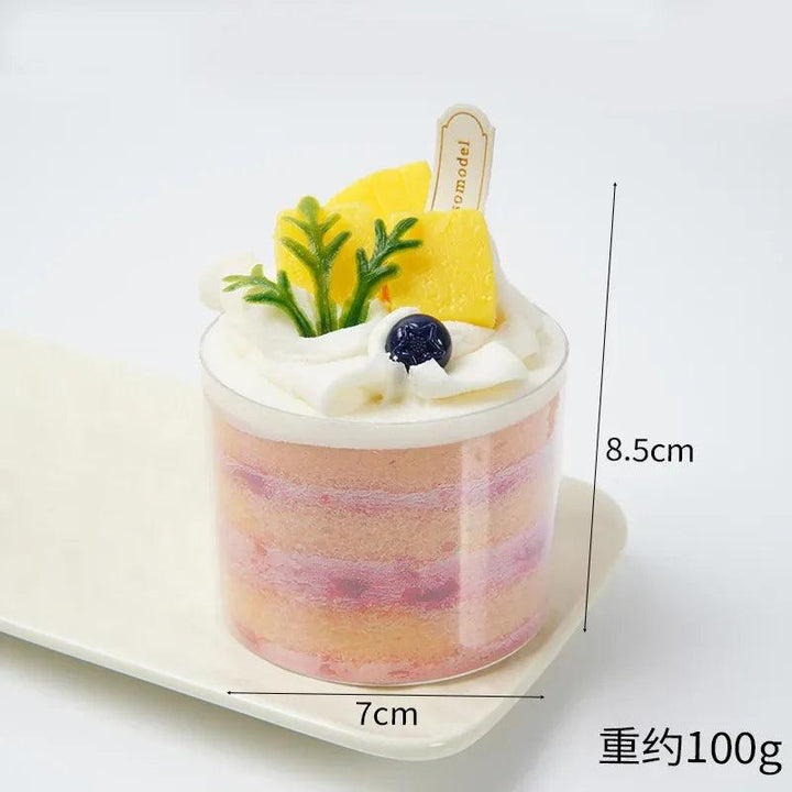 Lisslune | Charming Realistic Artificial Cupcake Decoration - 8.5 cm PVC Dessert Display