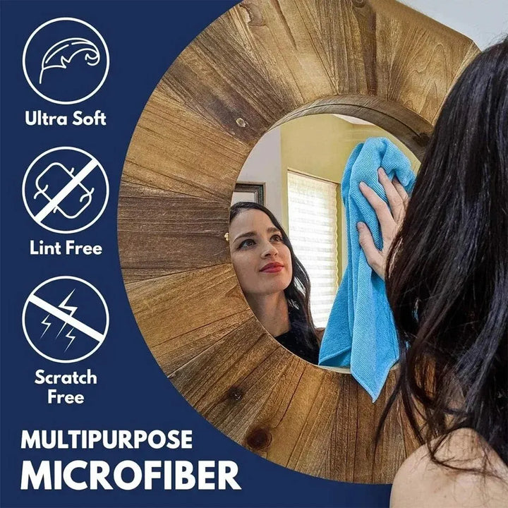 Lisslune | Microfiber Car Cleaning Cloths Set (10 pieces)