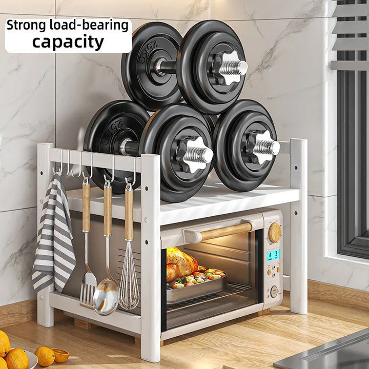 Lisslune | Kitchen Microwave Shelf Multi-Layer Condiment Organiser Rust-Resistant – CookRack