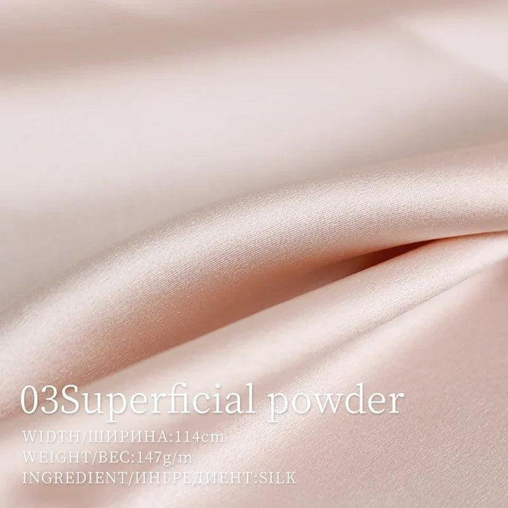 Lisslune | Opulent Red Raspberry 30 Momme Heavy Satin Silk Fabric for Refined Dress Couture and Couture Creations