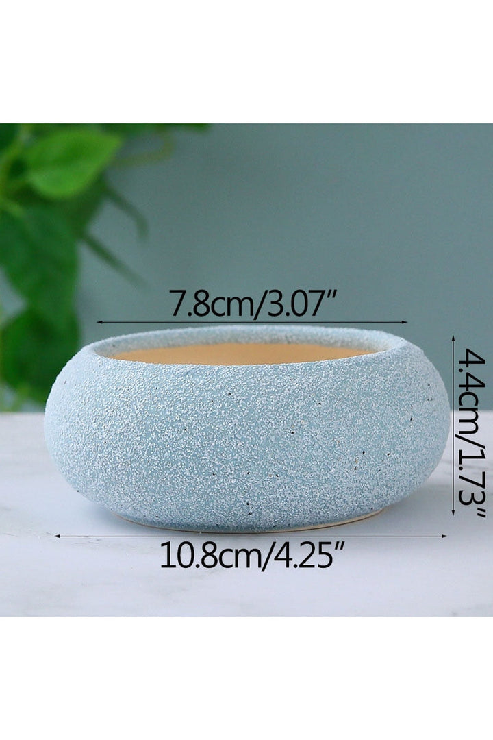 Lisslune | Frosted Stone Flower Pot