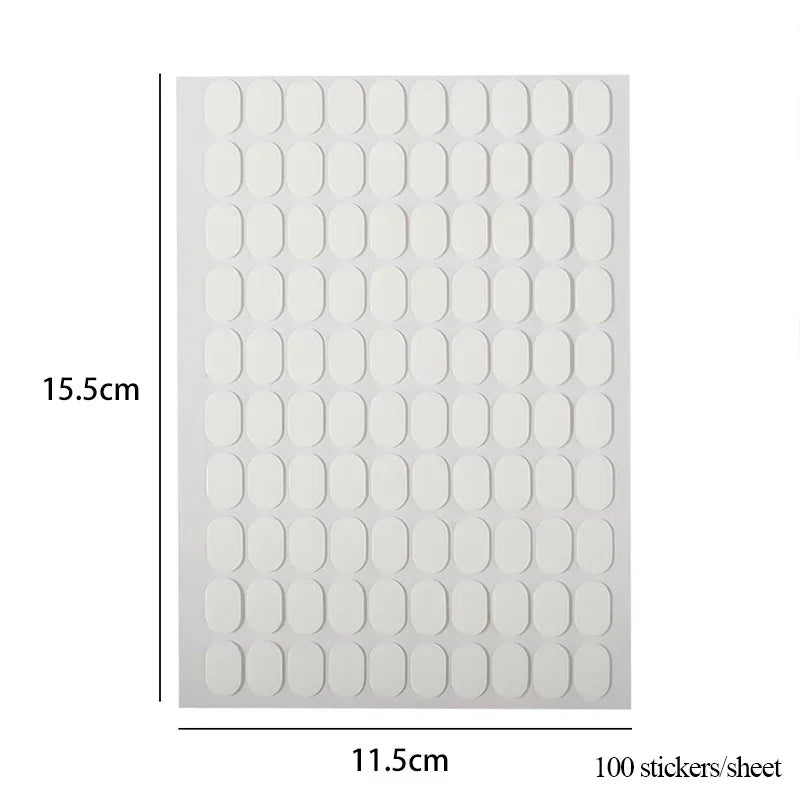 Rynx | Clearance Transparent Nails Double-Sided Glue Reusable Sticky Gel Nail Art Practice Stand Display Holder Manicure Tools