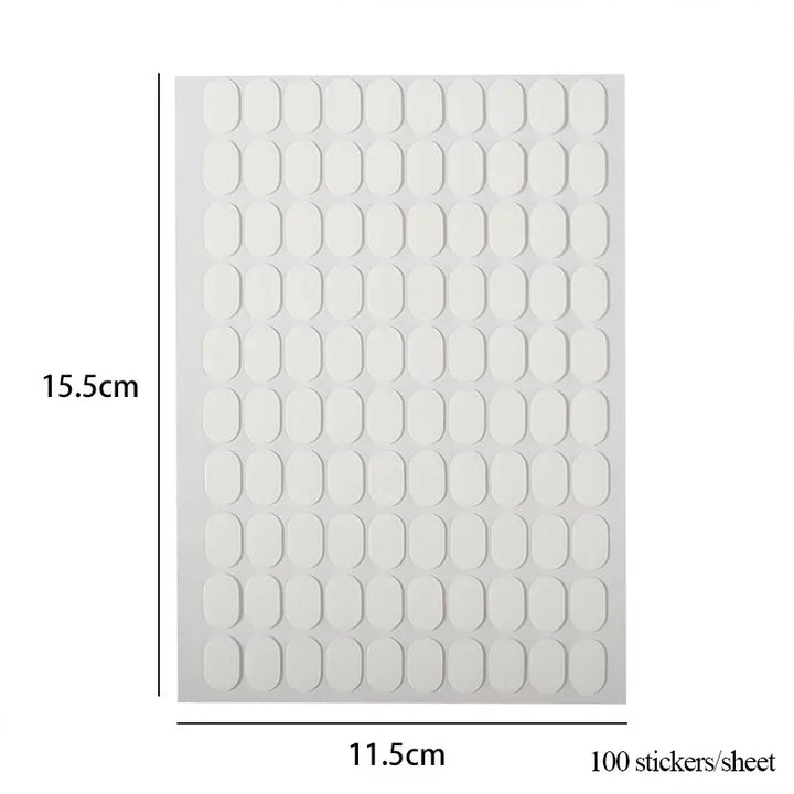 Rynx | Clearance Transparent Nails Double-Sided Glue Reusable Sticky Gel Nail Art Practice Stand Display Holder Manicure Tools
