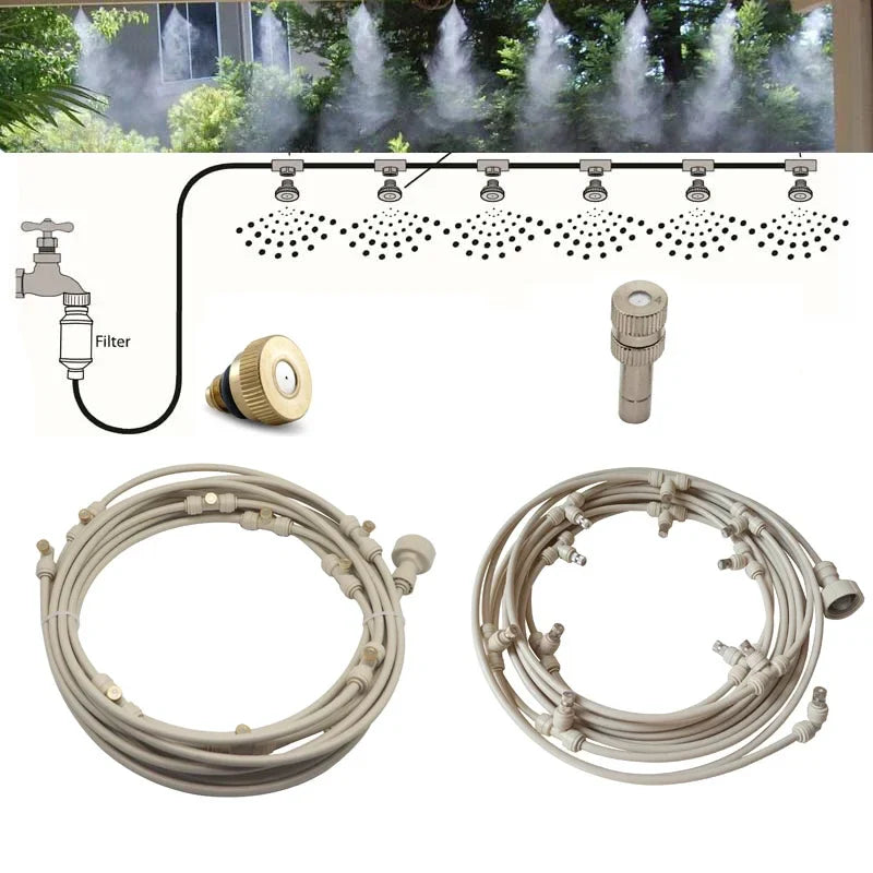 Lisslune | Irrigation system for the garden – Drip irrigation kit with adjustable spray head and accessories
