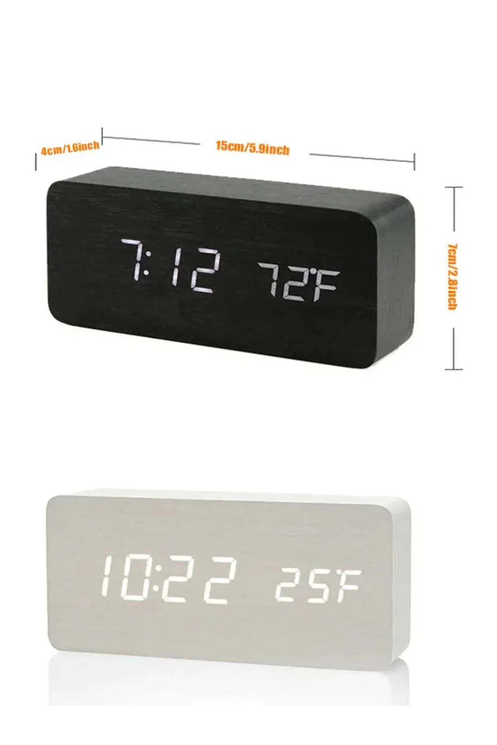 Lisslune | Wood LED Digital Clock