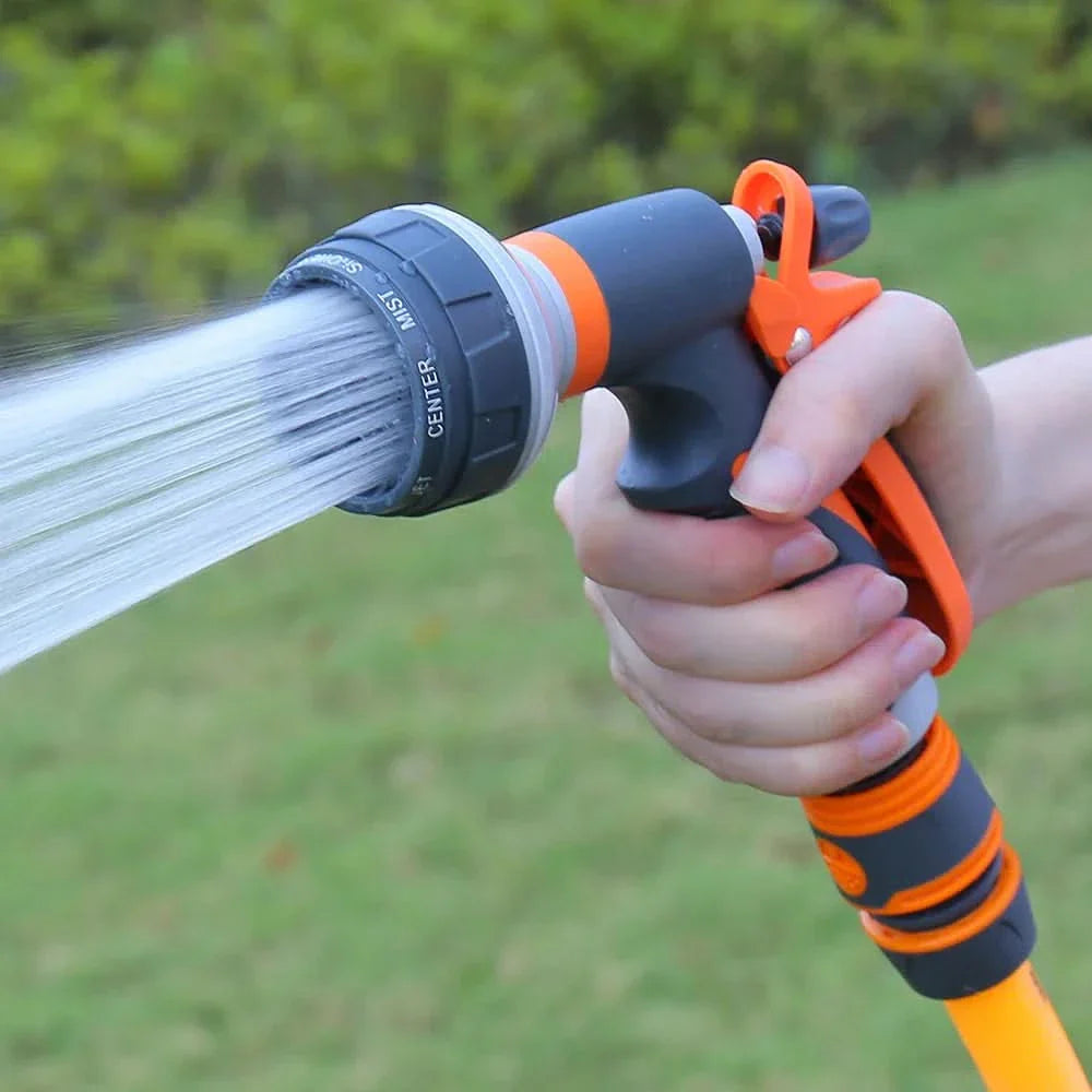 Lisslune | FlowSpray Garden Nozzle – 8-fold adjustable & comfortable for every task