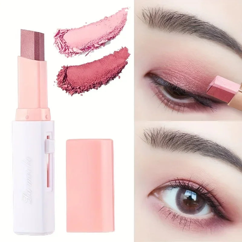 Rynx | 2 In 1 Pearl Highlighter Eyeshadow Stick Makeup Waterproof Long-lasting Glitter Eyeshadow Eyeliner Stick Eye Makeup Cosmetics