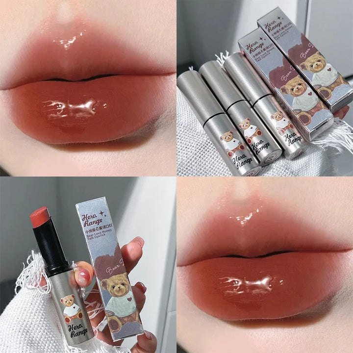 Rynx | Tinted Moisturizing Lipstick Waterproof Mirror Jelly Cherry Red Lip Lacquer Long-lasting Non-Sticky Cup Clear Solid Lip Gloss Cosmetics