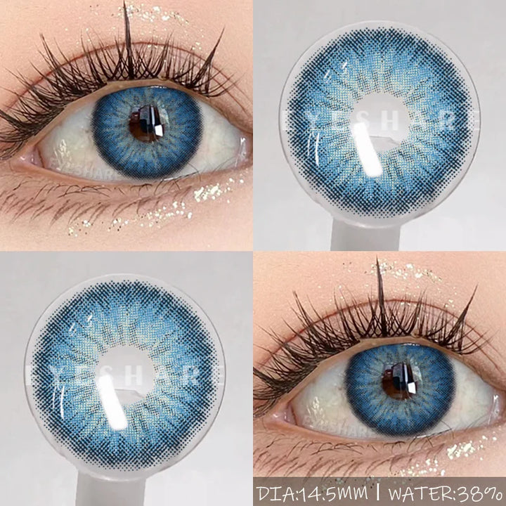 Rynx | Naturally colored contact lenses for the eyes 1 pair brown pupil contact lenses Fashion blue lenses annually cosmetic gray contact lenses