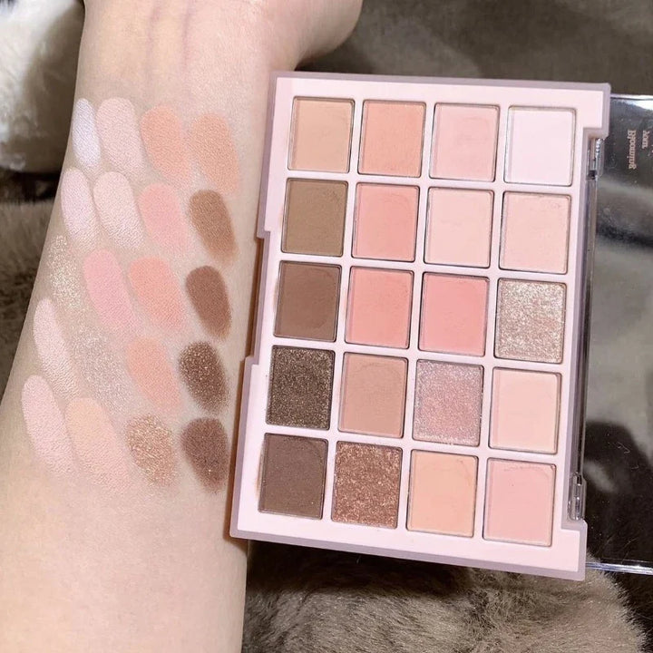 Rynx | 20 Colors Matte Glitter Eyeshadow Palette Korean Makeup Pearlescent Eyeshadow Waterproof Acrylic Shadow Palettes Women's Cosmetics