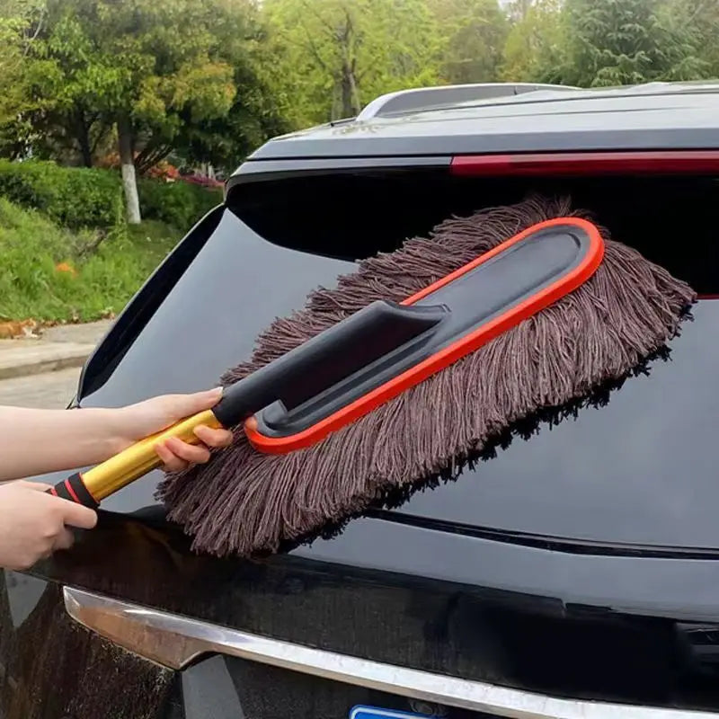 Lisslune | Auto Clean Telescopic Microfiber Dust Removal Brush for