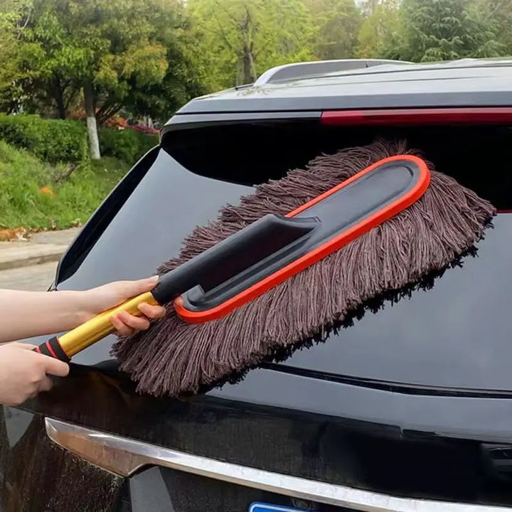 Lisslune | Auto Clean Telescopic Microfiber Dust Removal Brush for