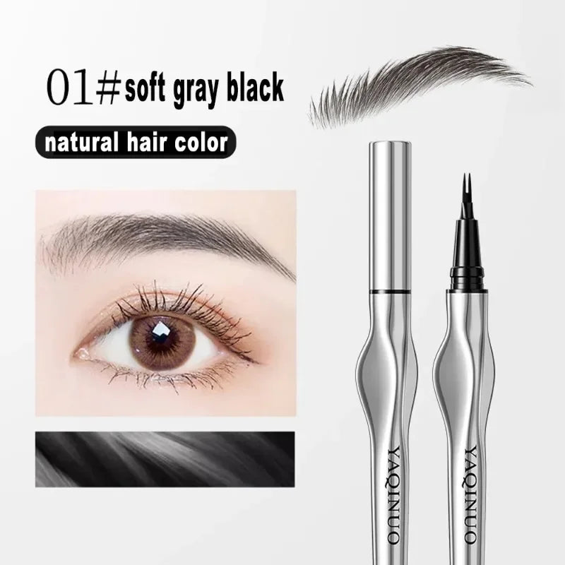 Rynx | Ultra-fine Wild Eyebrow Pencil Long-lasting Easy to Grip Eyebrow Tattoo Waterproof Thin Liquid Silkworm Eyebrow Pencil Makeup