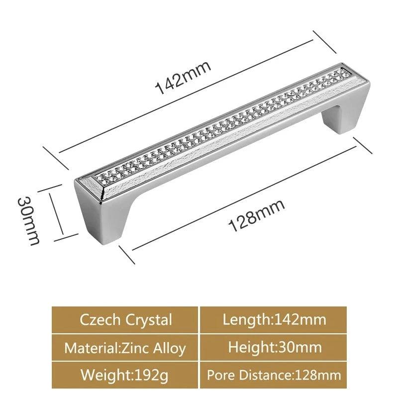 Lisslune | Luxurious Gold and Crystal Cabinet Handles - Exquisite Design and Lasting Quality