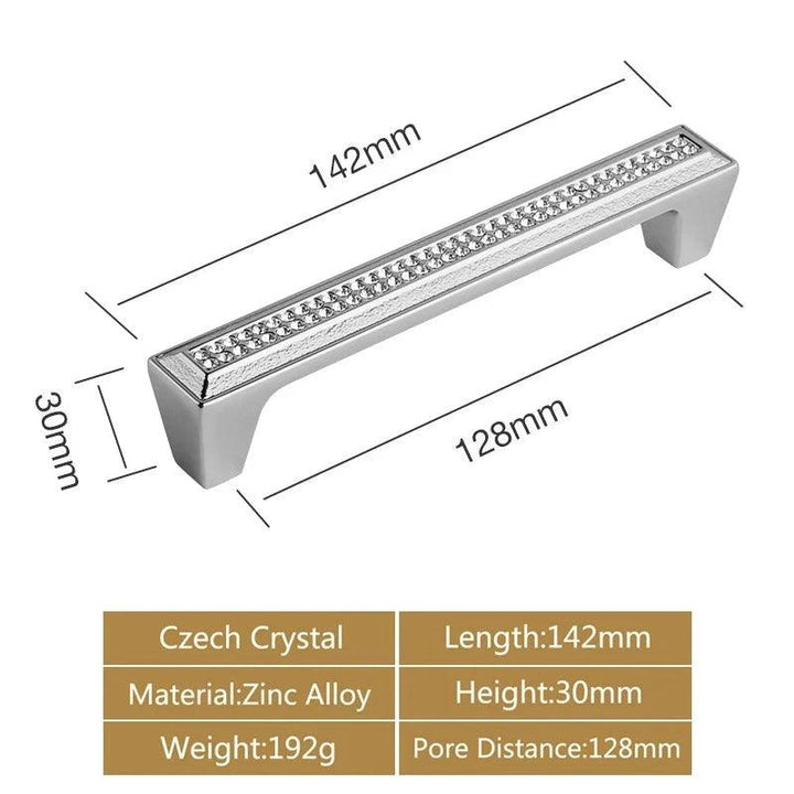 Lisslune | Luxurious Gold and Crystal Cabinet Handles - Exquisite Design and Lasting Quality