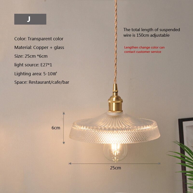 Lisslune | Nordic Brilliance Transparent Glass Pendant Lamp