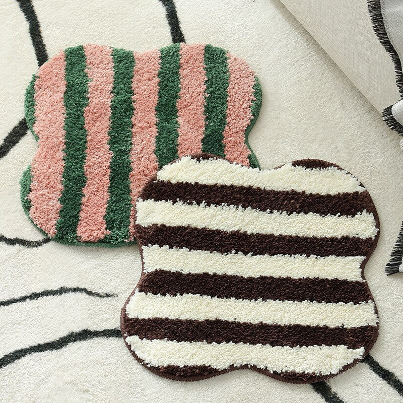 Lisslune | Quilted striped chair cushion