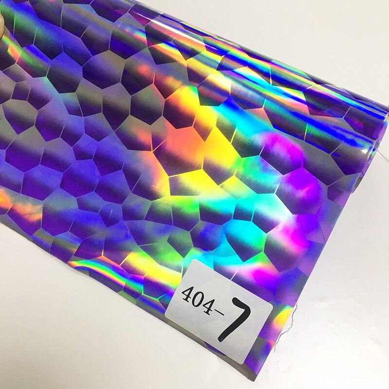 Lisslune | Iridescent football pattern PVC jelly vinyl fabric - Ideal for creative projects