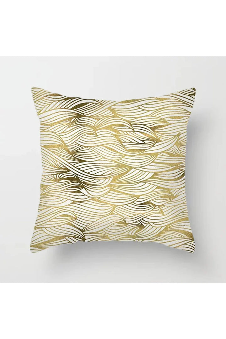 Lisslune | Yellow leaf polyester pillowcase