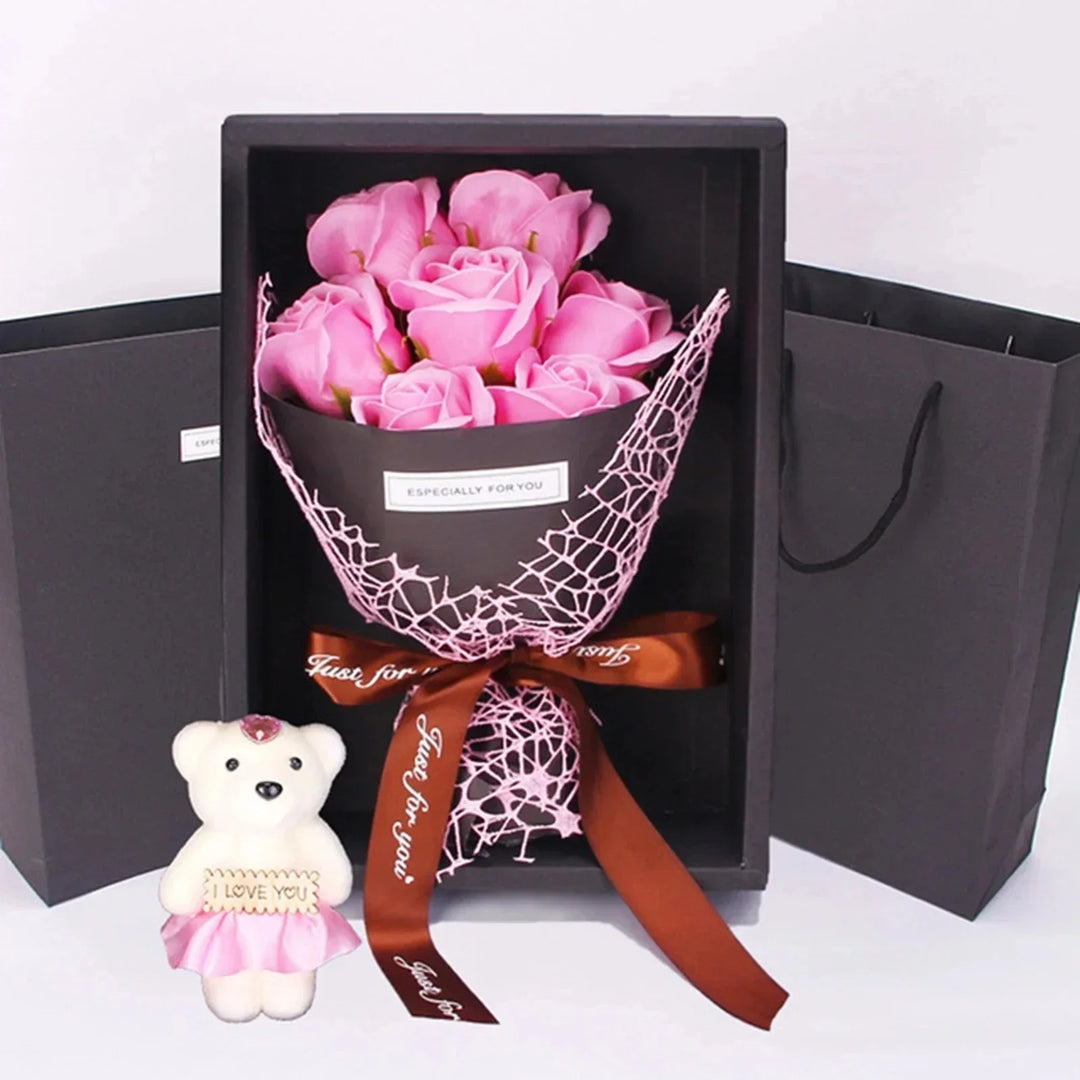 Lisslune | 7 Roses Soap Bouquet Gift Box