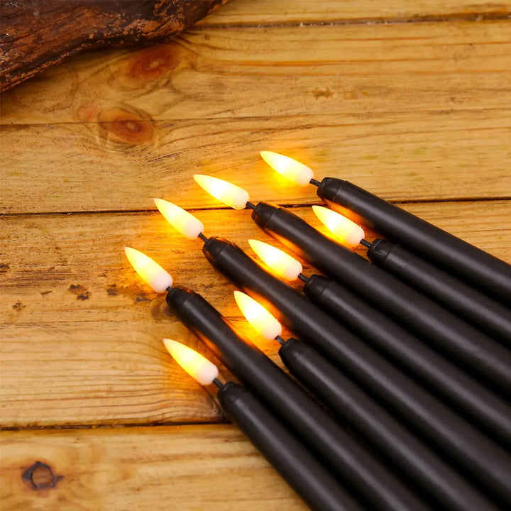Lisslune | Frendorf - Black LED tealights without flame with remote control for an unforgettable atmosphere