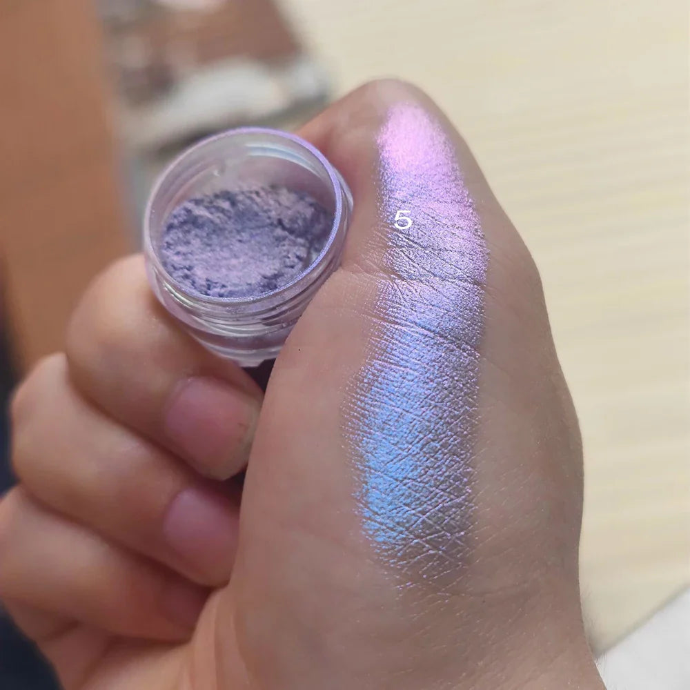 Rynx | 1 Glass Chameleon Nail Flakes Irregular Aluminum Foil UV Gel Polish Nail Sequins Paillettes Manicure Art Decoration Glitter Powder