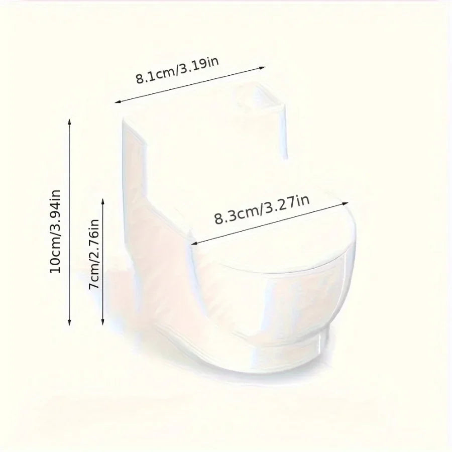 Rynx | Creative ashtray in toilet shape with lid, wall-mounted removable ashtray, anti-fall thick table ashtray storage box