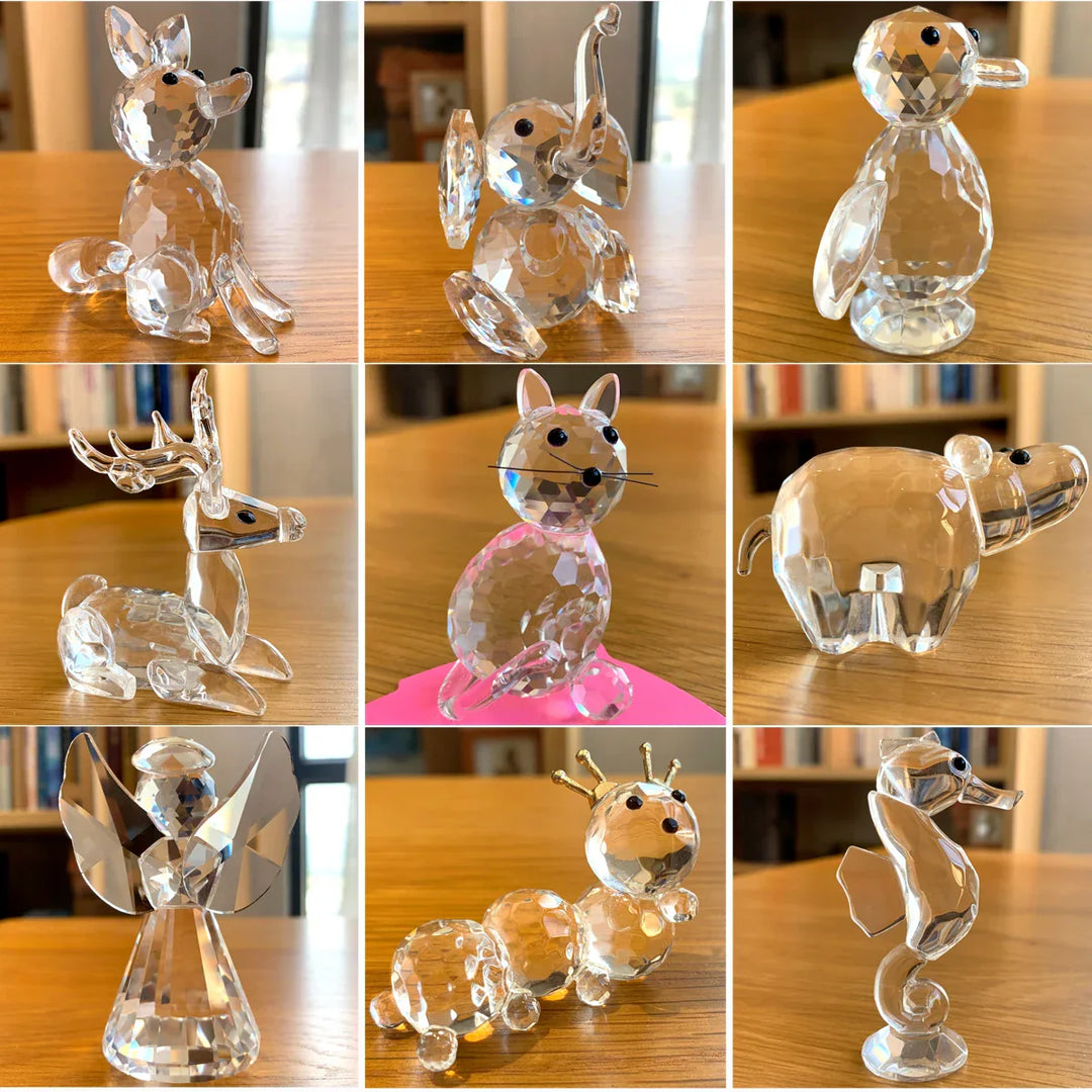 Lisslune | Super cute animal crystal ball figures