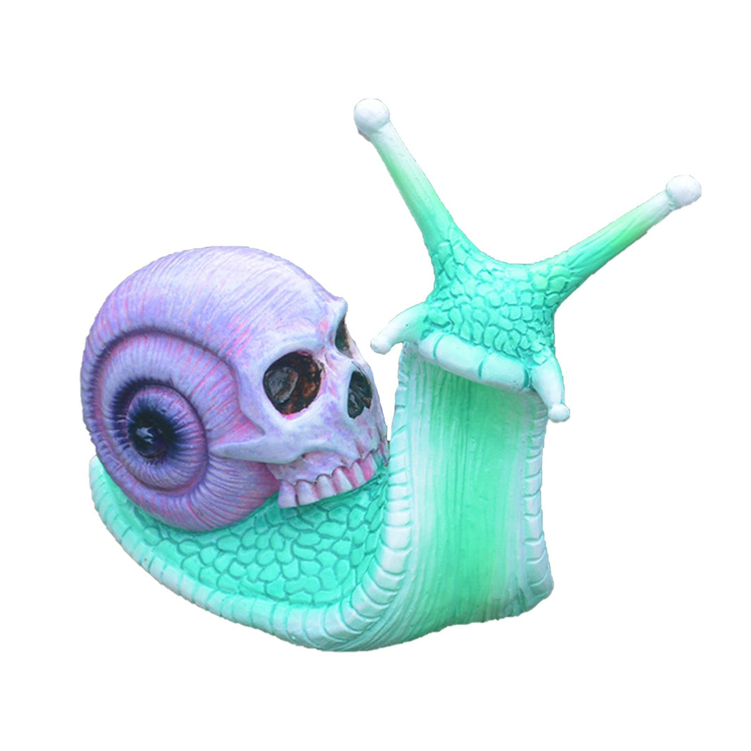 Lisslune | Snail Skull Halloween Patio Sculpture