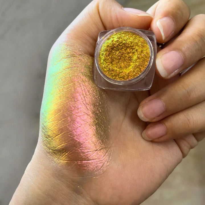 Rynx | 1Box Chameleon Polarized Neon Nail Art Powder Aurora Chrome Mica Pigment Dust Pearl For Makeup Eyeshadow Manicure Powder