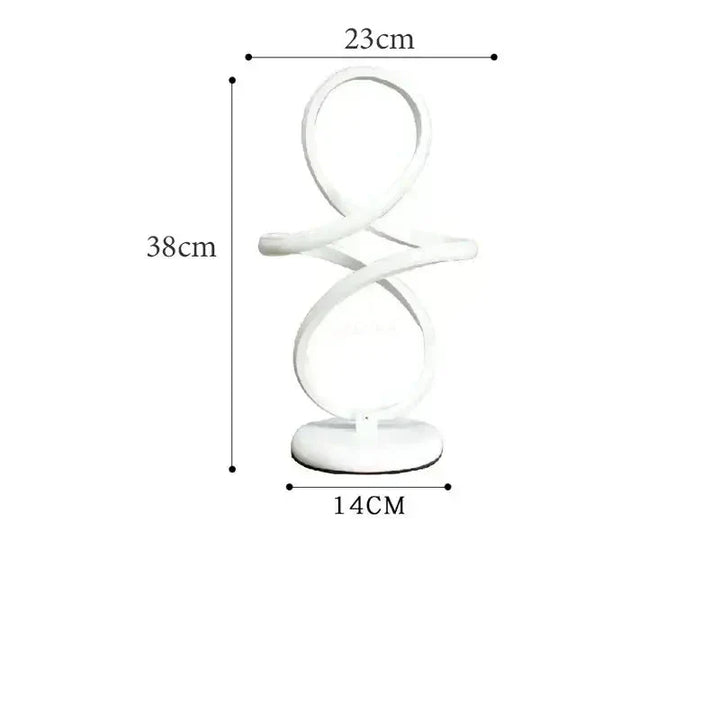 Lisslune | AbstractAccent - Modern LED Swirl Board Lamp